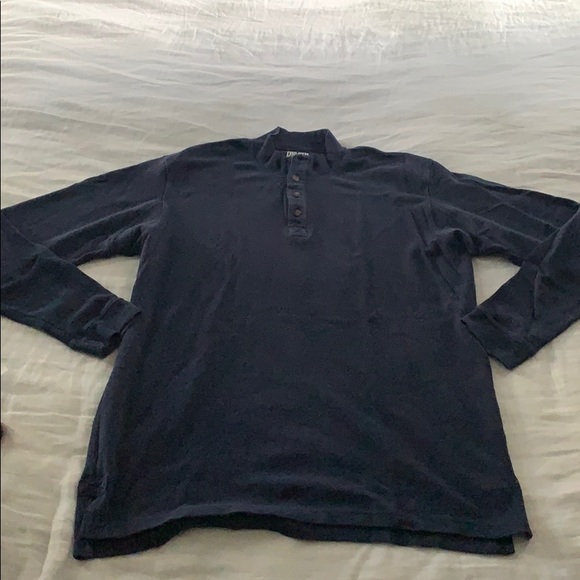 Duluth Trading Waffle Trim Fit Mock Neck Henley 2X - Picture 2 of 8